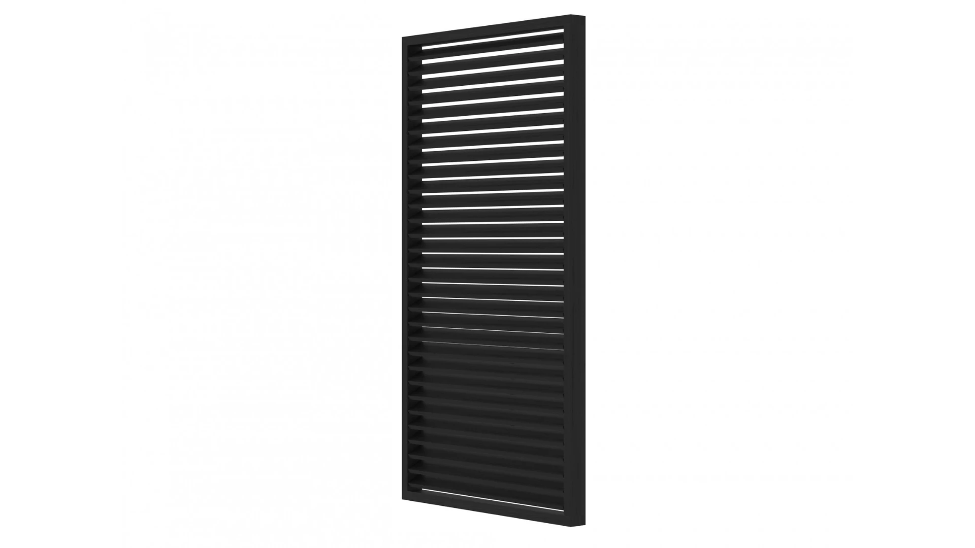 Shutter Scherm 119 x 224 cm Zwart - Afbeelding 5